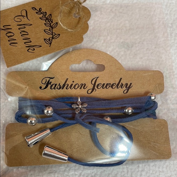 Handmade Suede Lariat Beaded Necklace-Various Colors - Picture 13 of 13